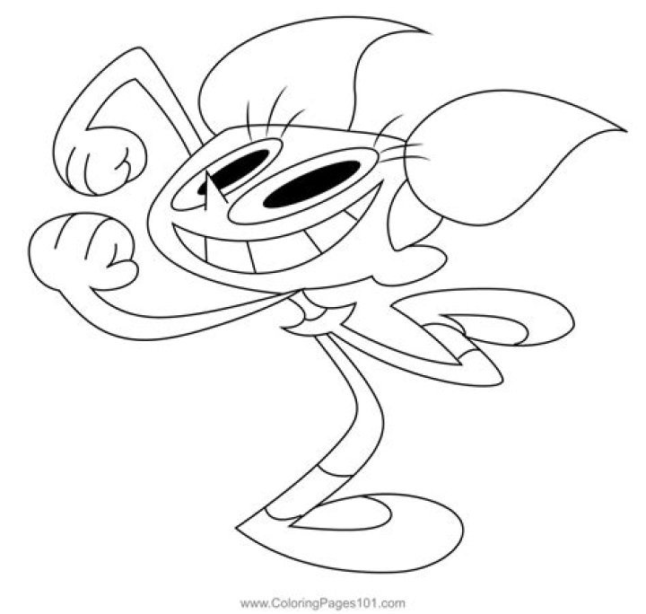 Dancing Dee Dee Coloring Page for Kids Free Dexter's Laboratory