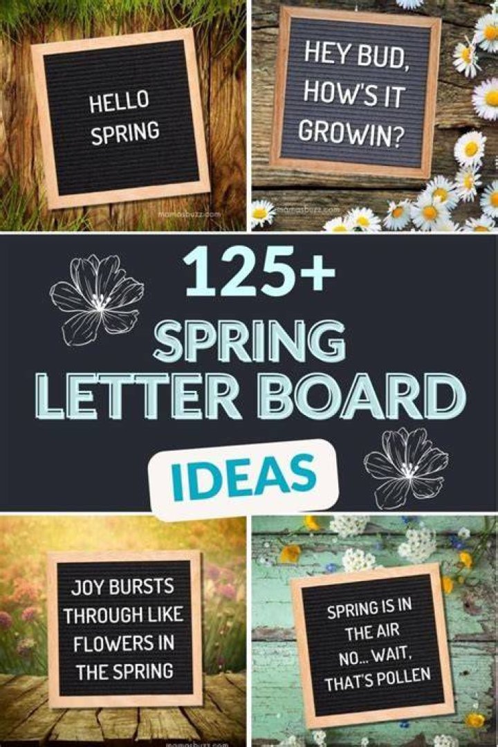evan esar spring letter board quotes