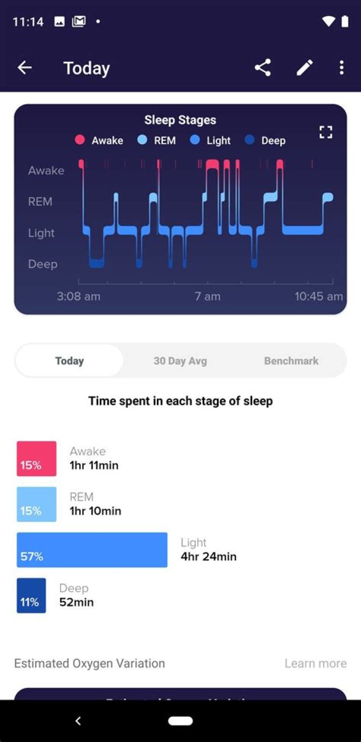 Fitbit Sleepstages Benchmark Android