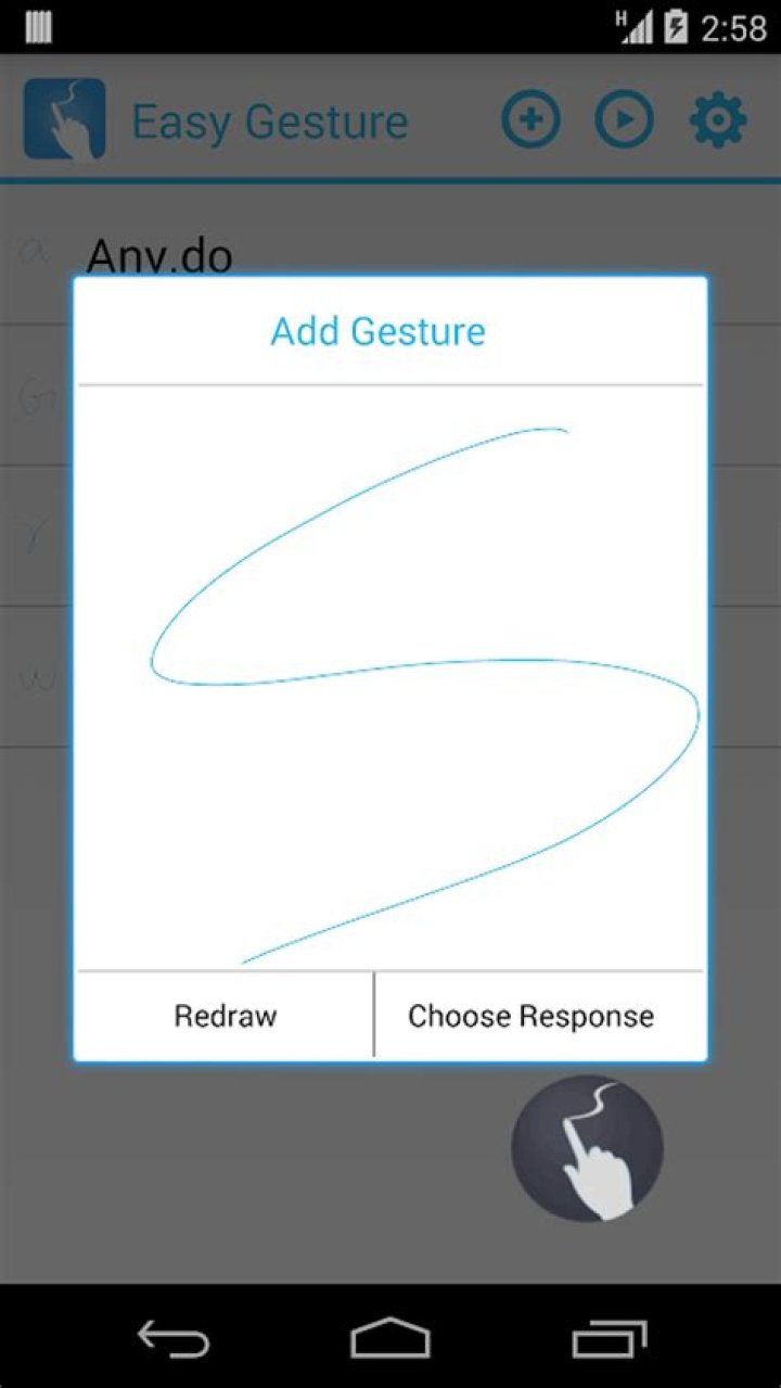 Gesture shortcuts