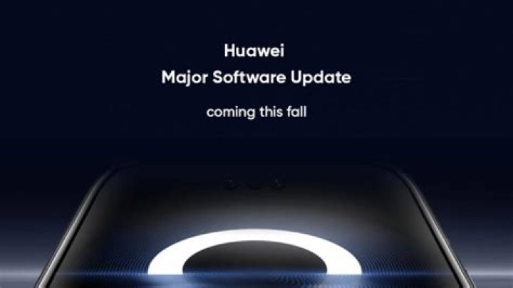 Huawei software update page