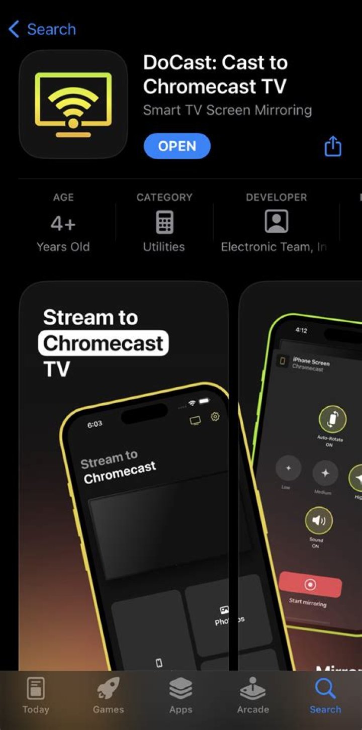 iPhone Chromecast