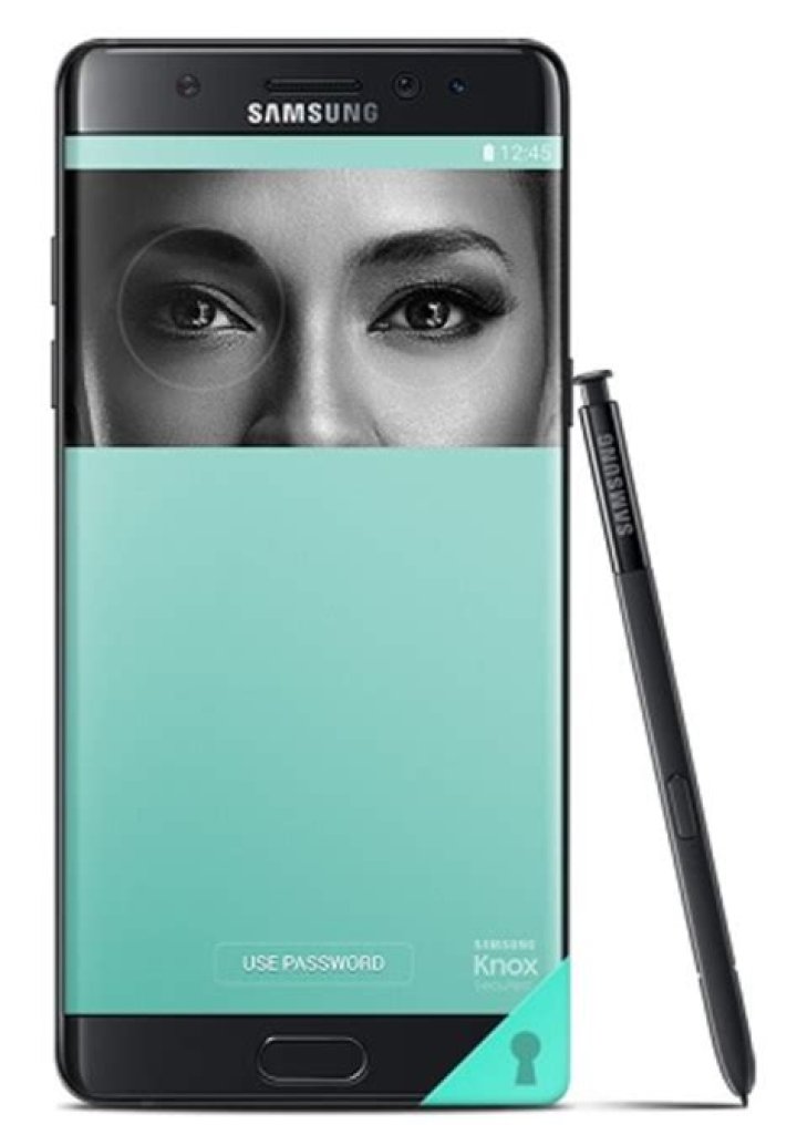 Note 7 iris scanner