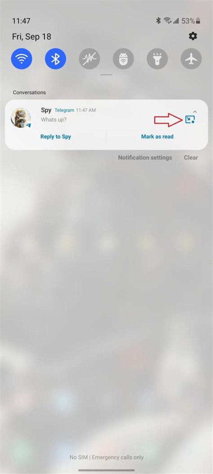 Notification Bubbles in One UI 3.1