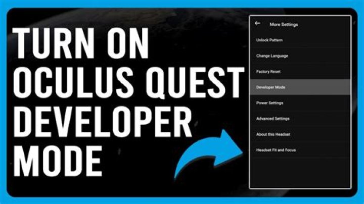 Oculus Quest Enable Developer Mode