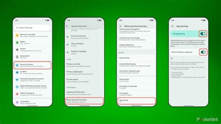 Samsung Android 12 app pinning