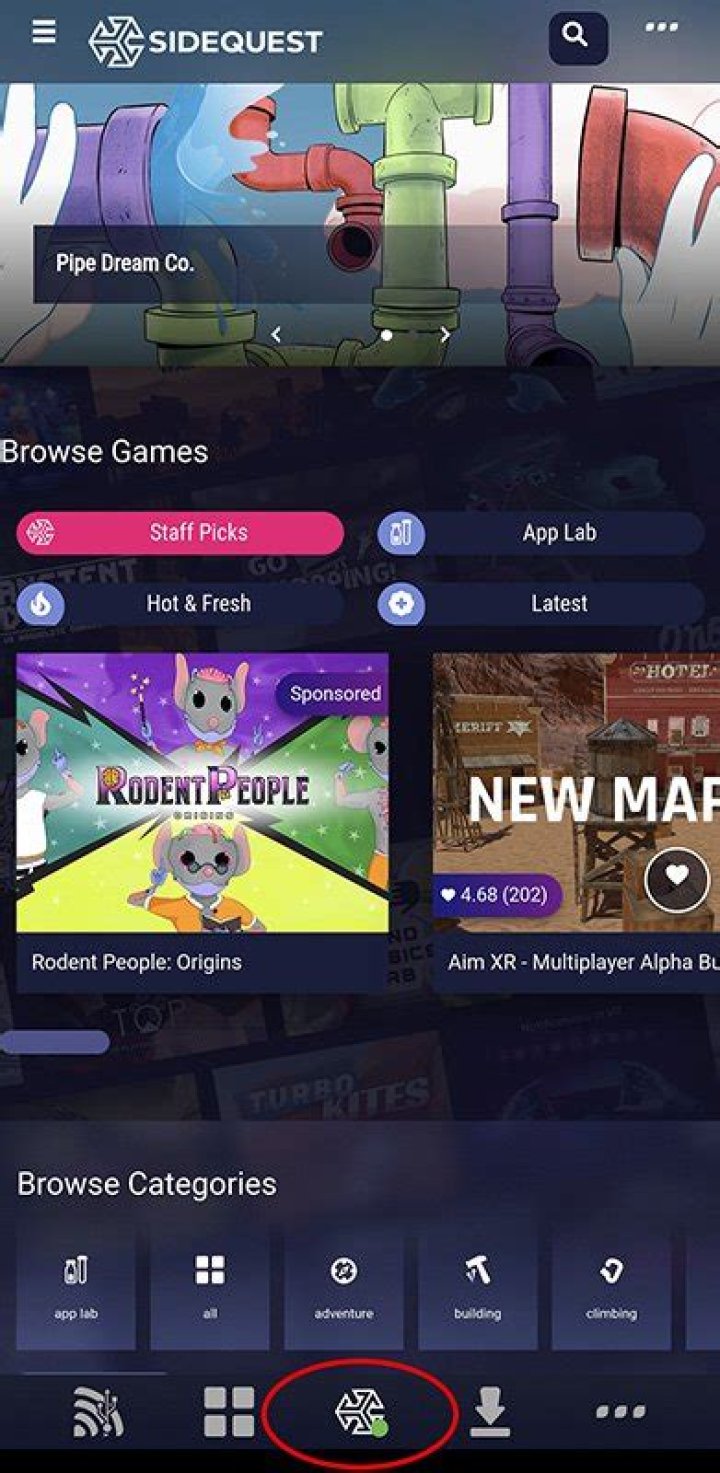 Sidequest App Connected To Quest