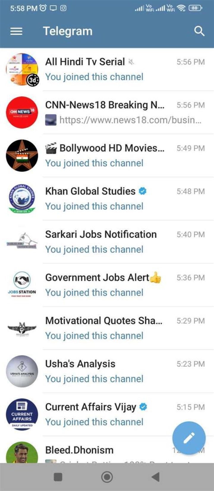 Telegram Channels