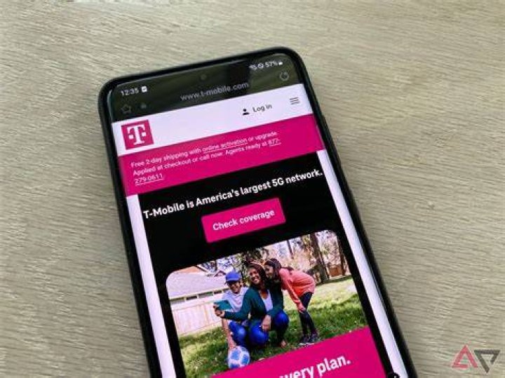 T-Mobile website on a OnePlus Nord N200