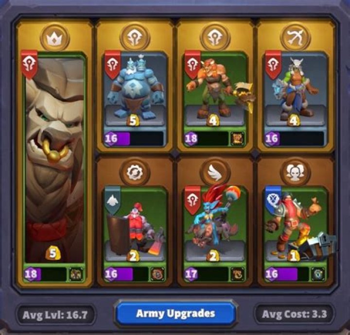 Warcraft Arclight Rumble army selection cropped