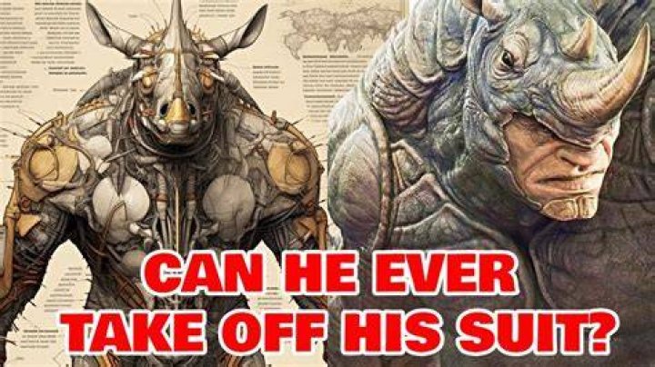 Why does Rhino hate his suit?